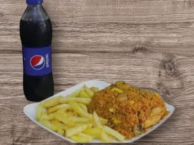 Arroz tipo Paisa + francesas + Gaseosa 250 ml*1