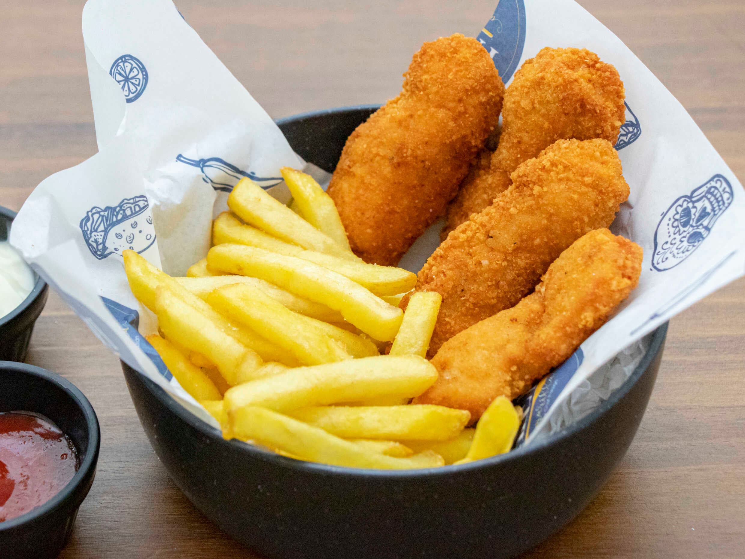 Nuggets con Papas