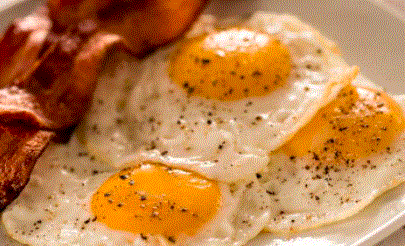 Huevos con tocino