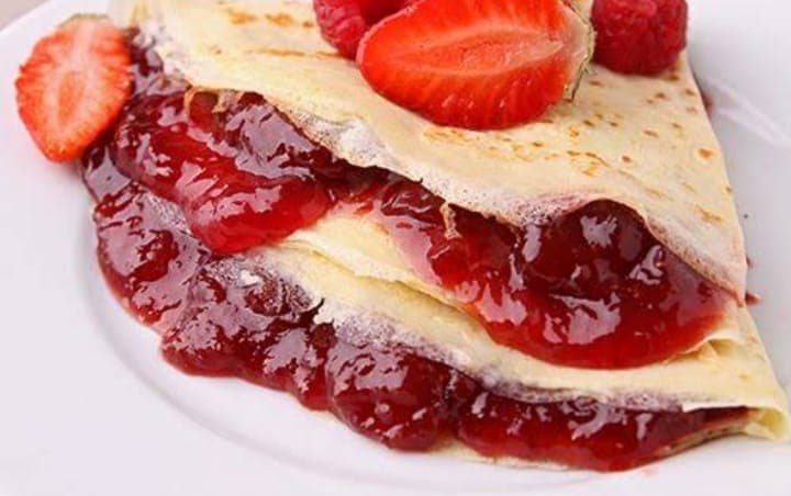 Crepa con Nutella y Fresas Naturales