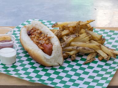 Hot Dog Salchicha de Res con Papas