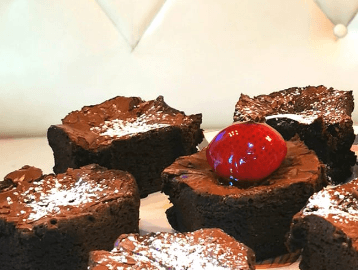 Brownie con Nieve