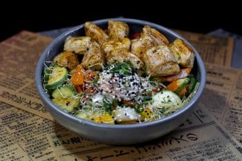 Teppanyaki de pollo