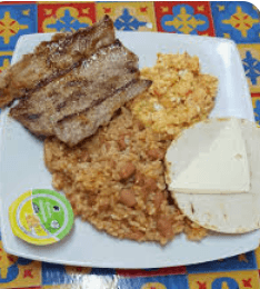 Calentado con Carne de Cerdo
