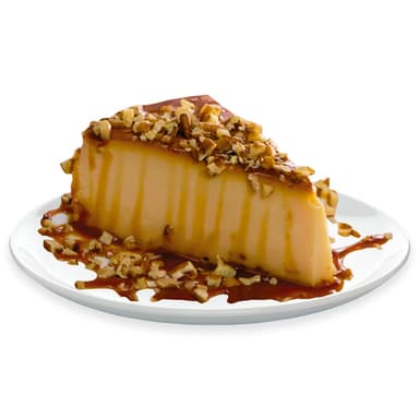 Flan de Queso con Cajeta y Nuez