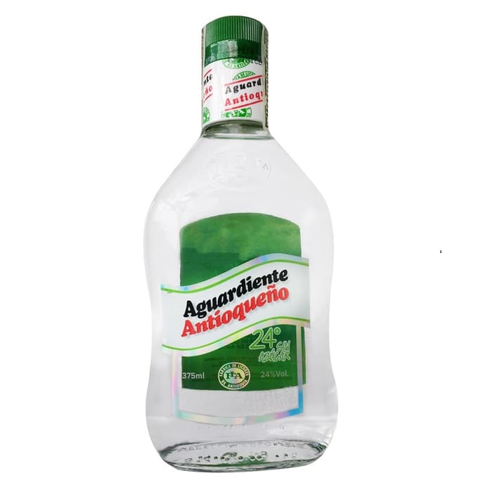 Aguardiente Antioqueño Verde 24° Sin Azucar 375ml