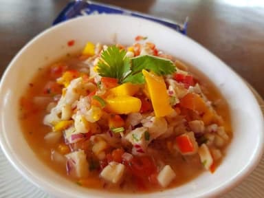 Ceviche Tropical Con Mango De Camarón