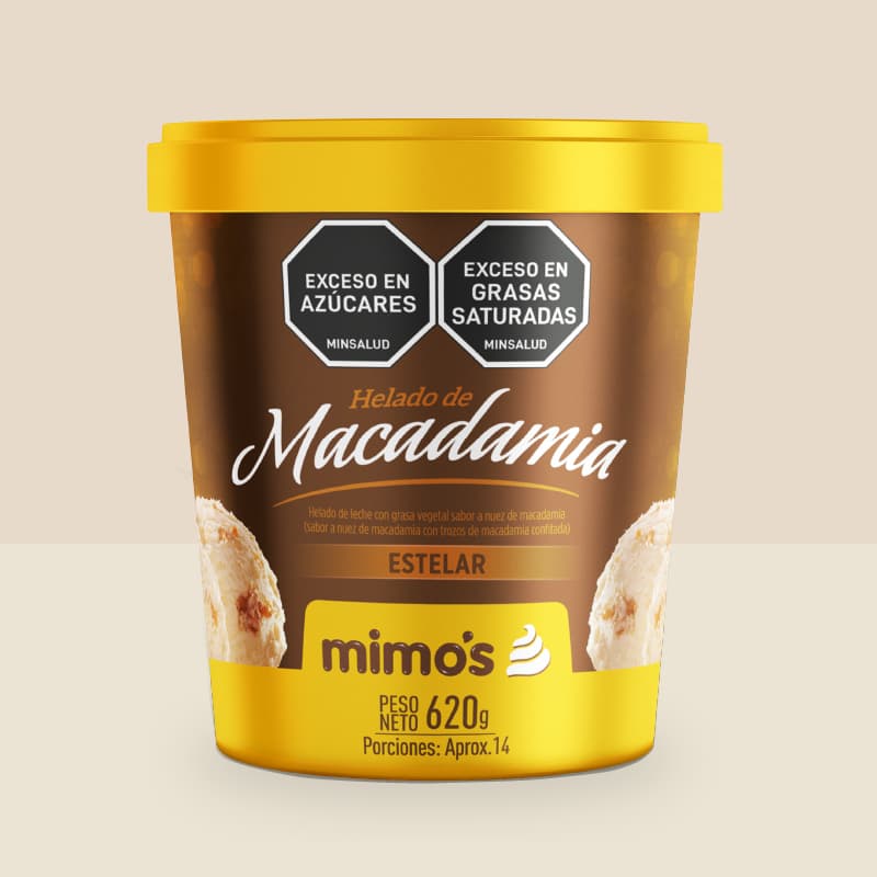 Litro Helado Estelar Macadamia