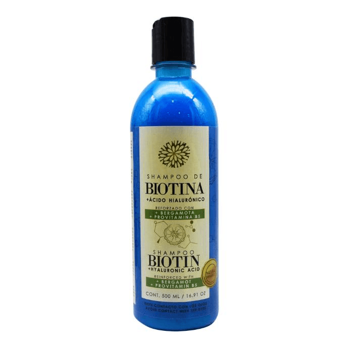 SHAMPOO DE BIOTINA Y ACIDO HIALURONICO 500 ML