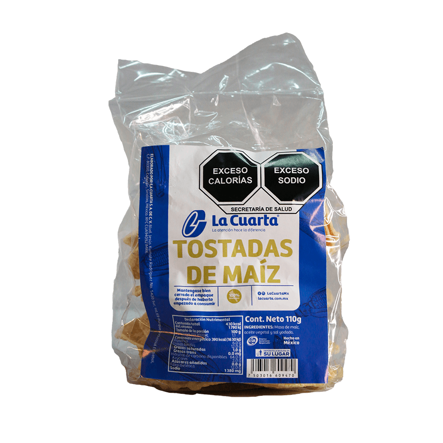 TOSTADITA  DE MAIZ LA CUARTA 110g