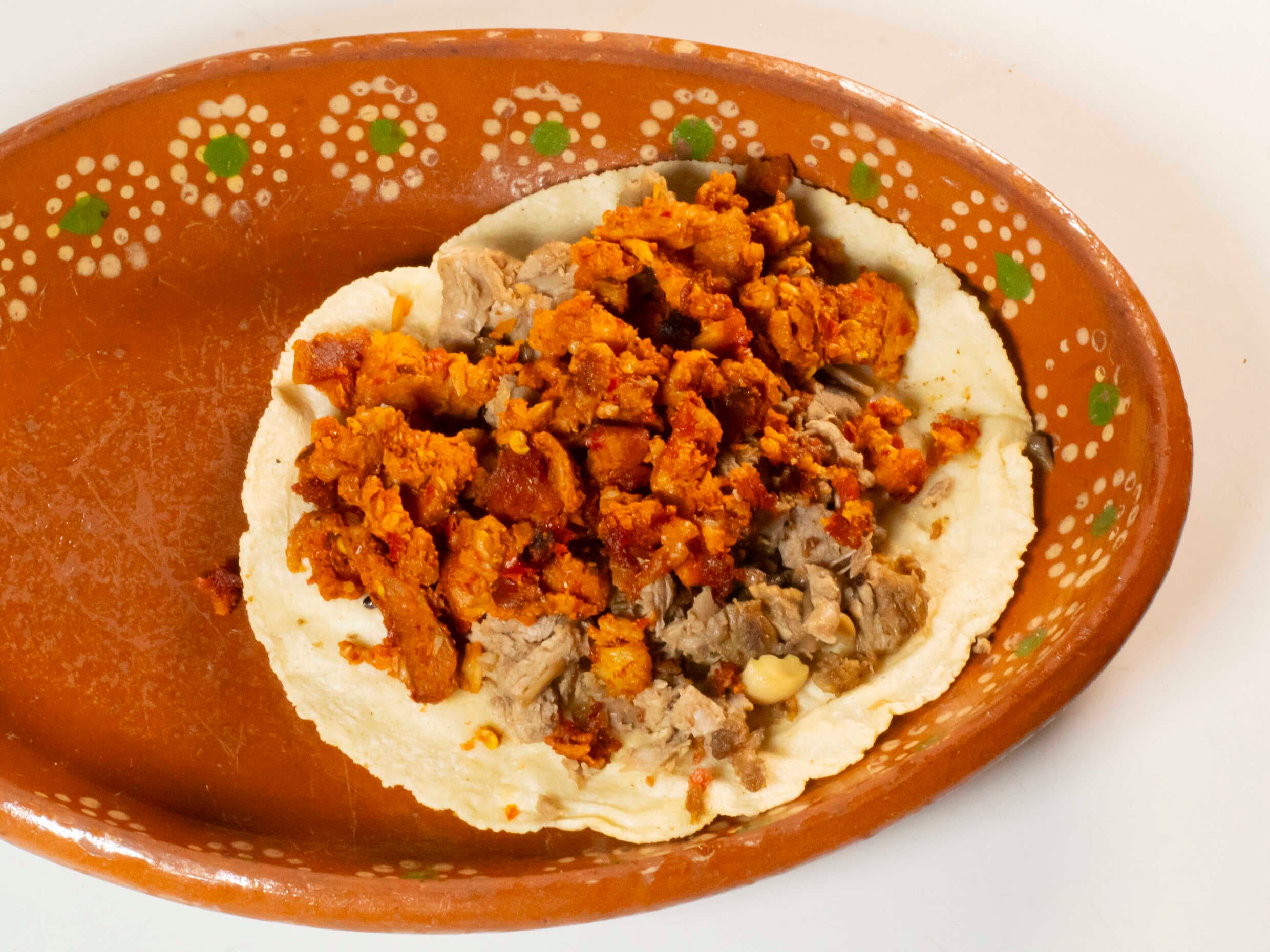 Taco Especial Arrachera con Chorizo