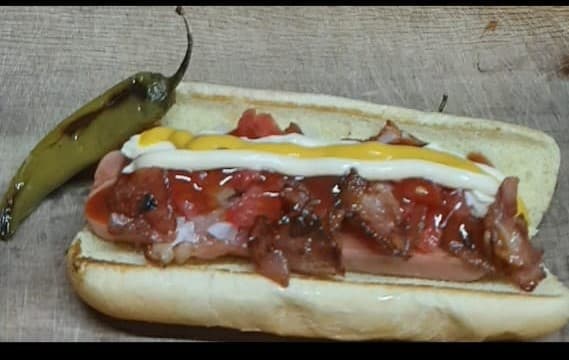 Hot Dog Tocino.