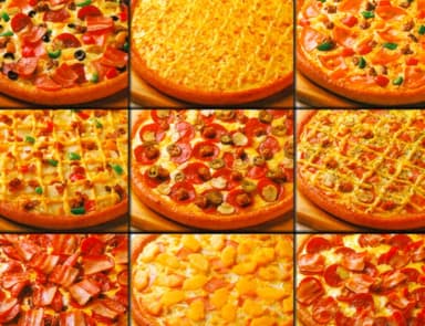 Pizza Mitad 3Quesos y Elige la otra Mitad