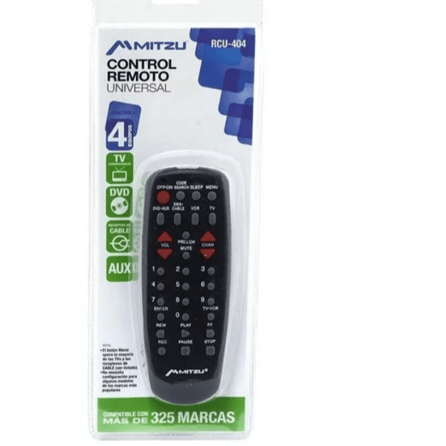 Mitzu Control Remoto Universal Rcu-404
