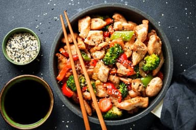 Teppanyaki pollo.