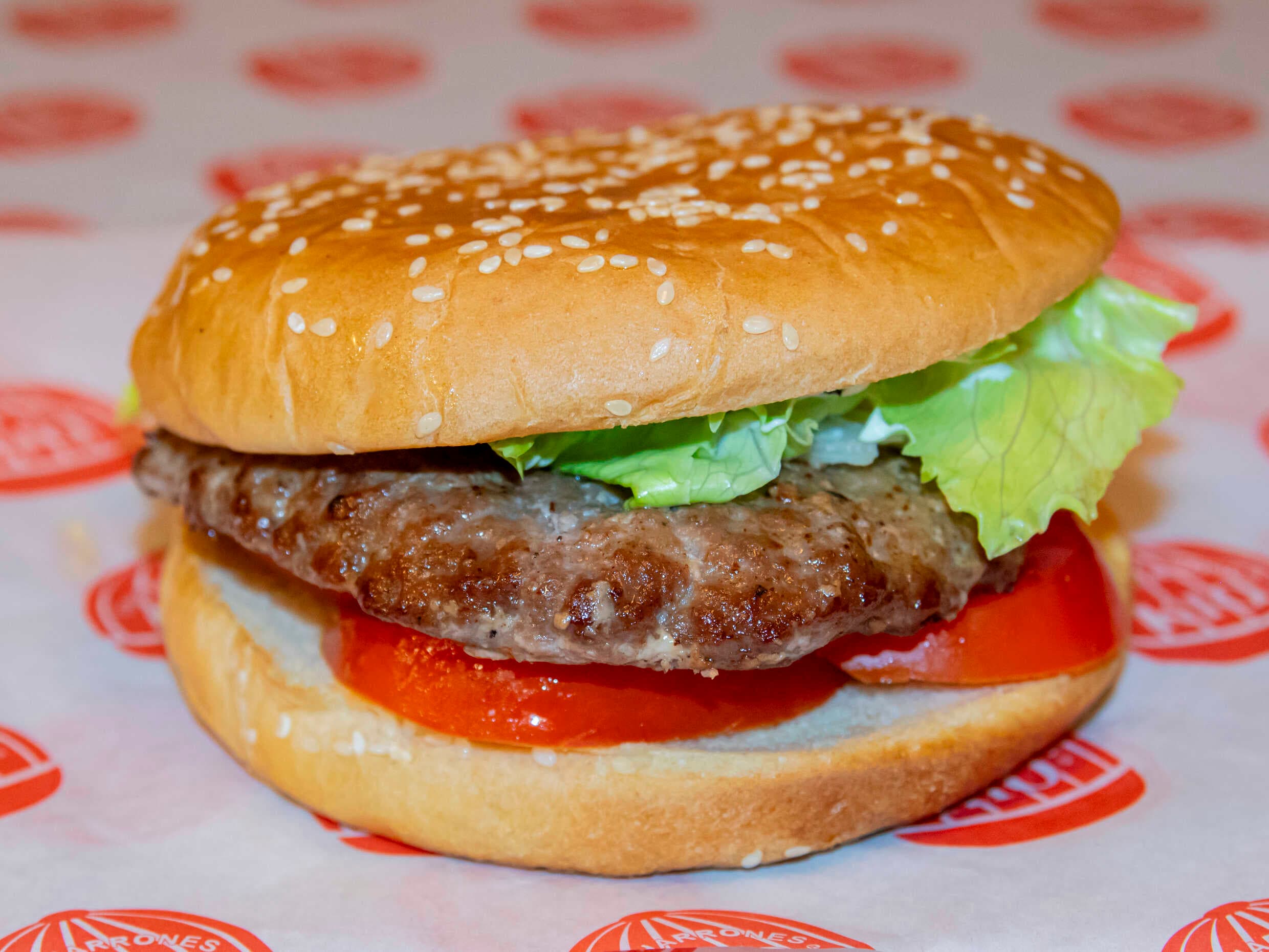 Pan con Hamburguesa