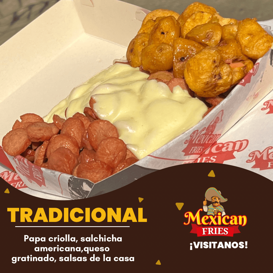 Combo Salchipapa Tradicional + Gaseosa 400 ML