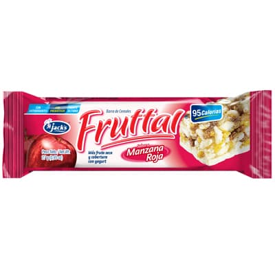 Barra Cereal Frutal Manzana Roja Jacks 27 g