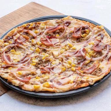 Pizza personal 4 porciones.