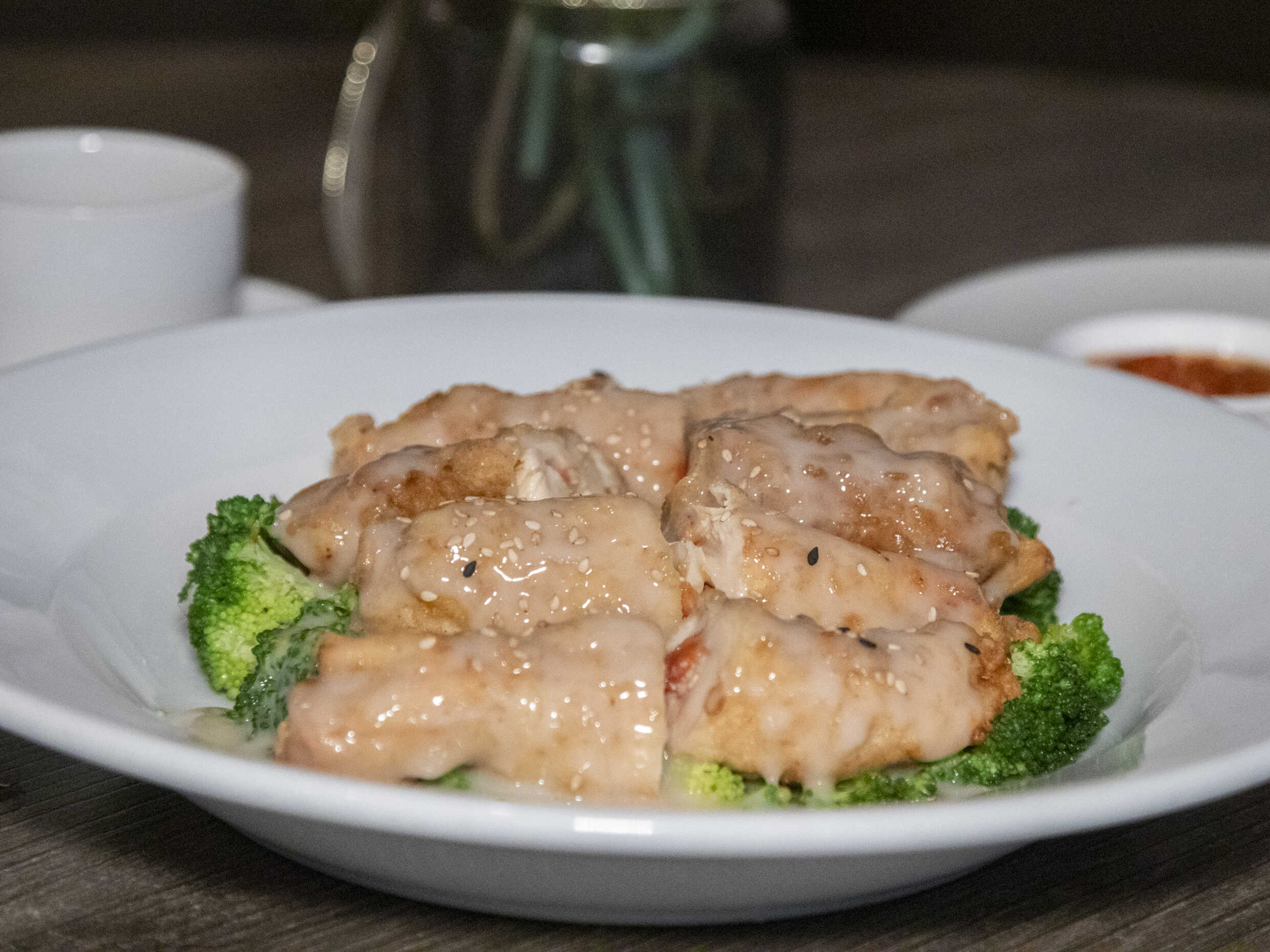 Pollo Enrollado con Salsa Blanca