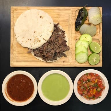 2 Tacos de Asada de Maíz