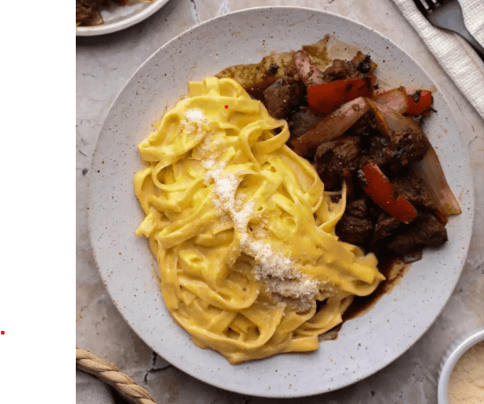 Spaguetti a la huancaina con lomo