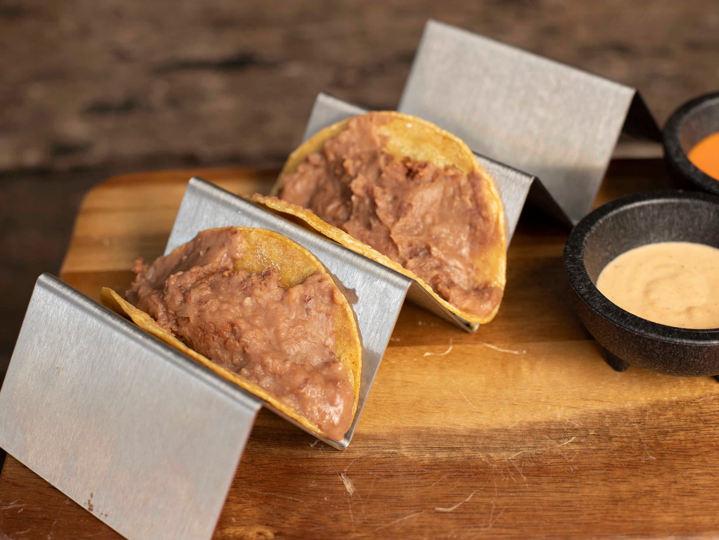 Taco de Frijol Refrito 🔥😋