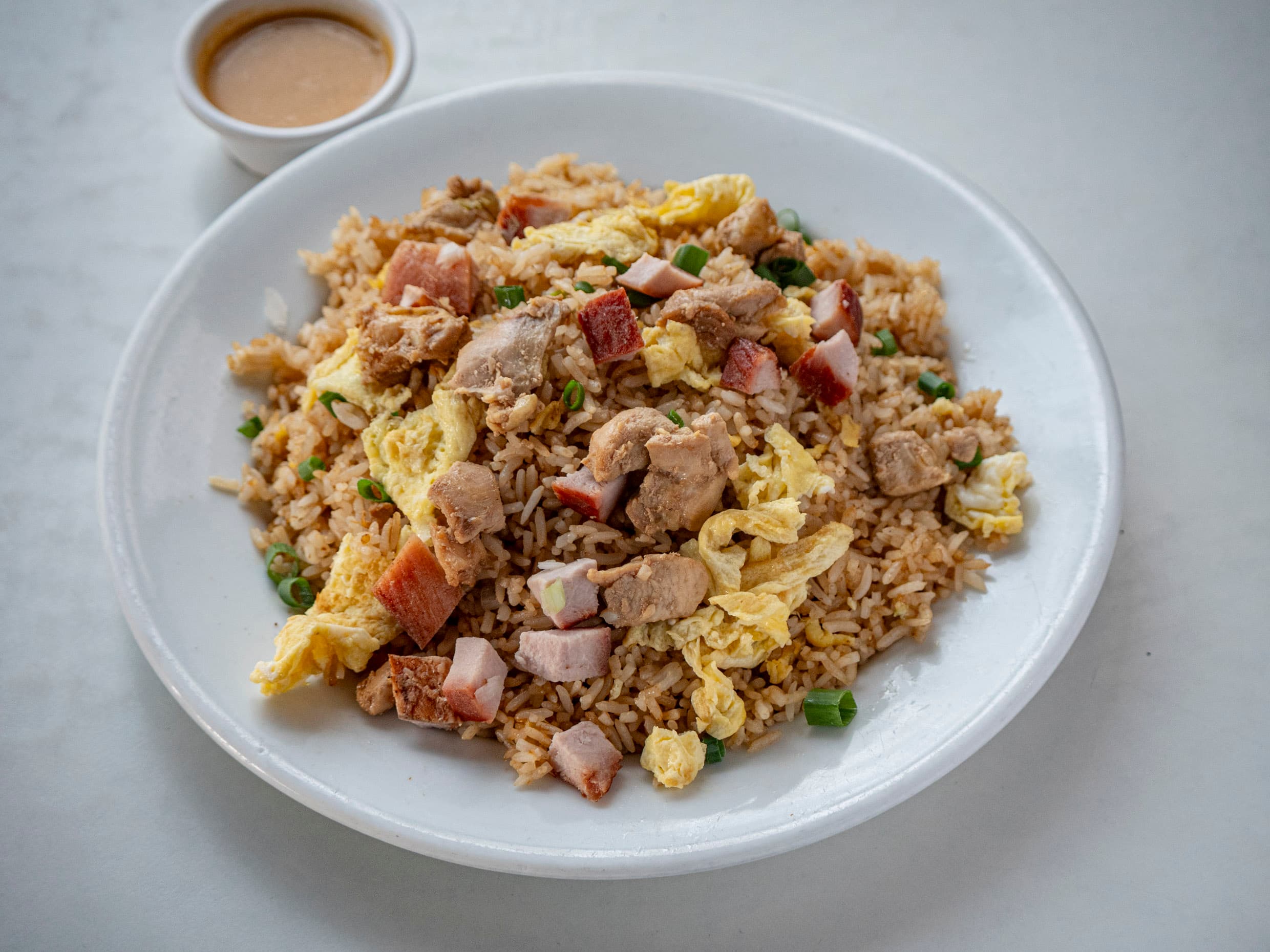 Chaufa con Pollo y Chancho a la Carta