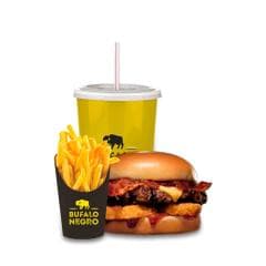 Hamburguesa BBQ mas Papas y Refresco