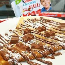 Crepa Kinder Delice y Nutella