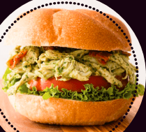Burger Pollo Desmenuzado