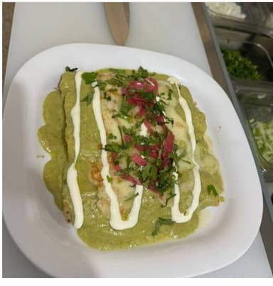 Enchiladas Suizas 3 pzas