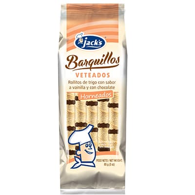 Barquillo Veteado Jacks 85 grs