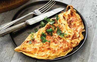 Omelette al Gusto ,champiñones,jamon,a la Mexicana