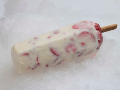 Paleta de Fresas con Crema
