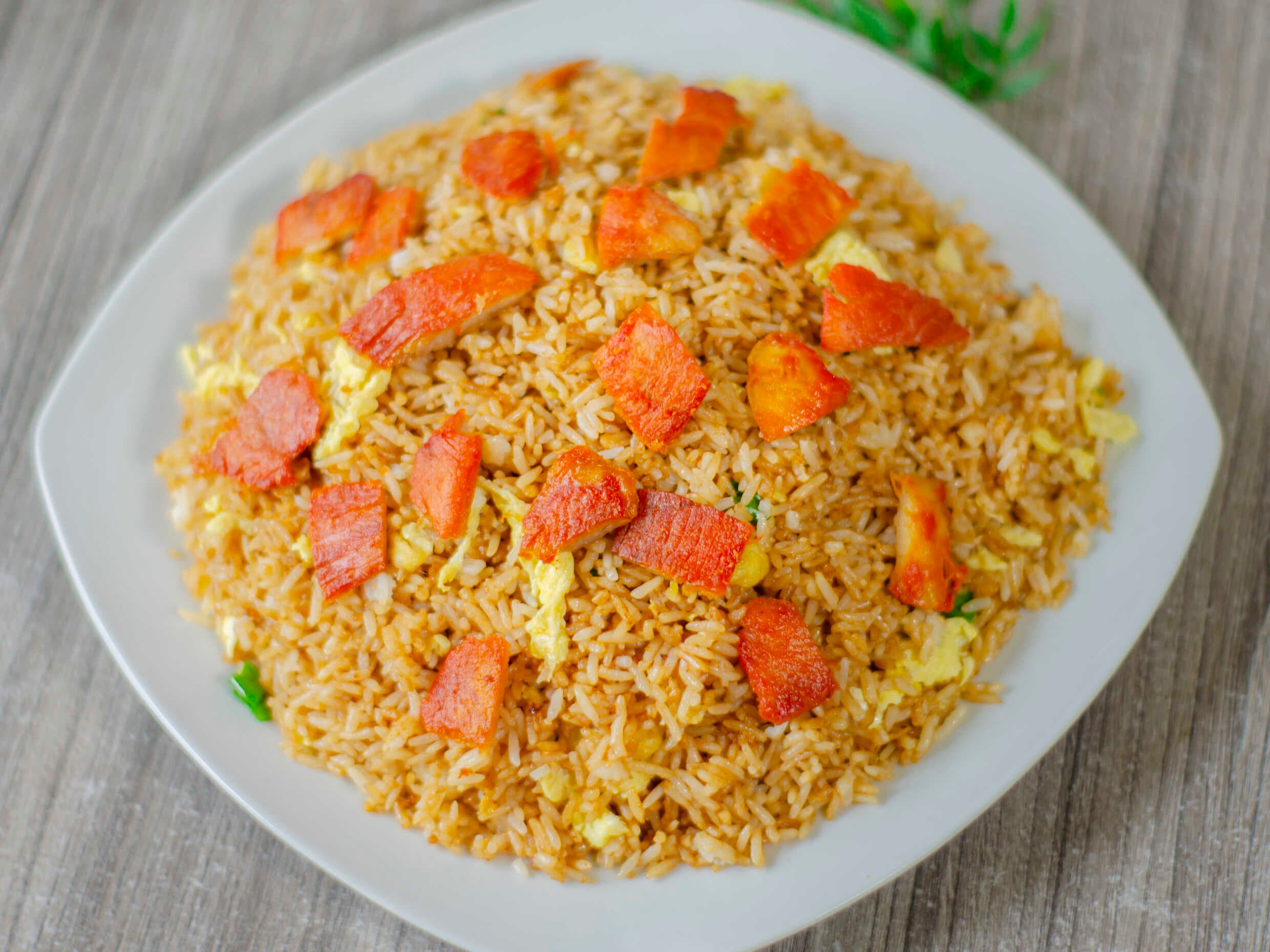 Arroz chaufa con cecina