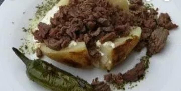 Papa Horno con Arrachera