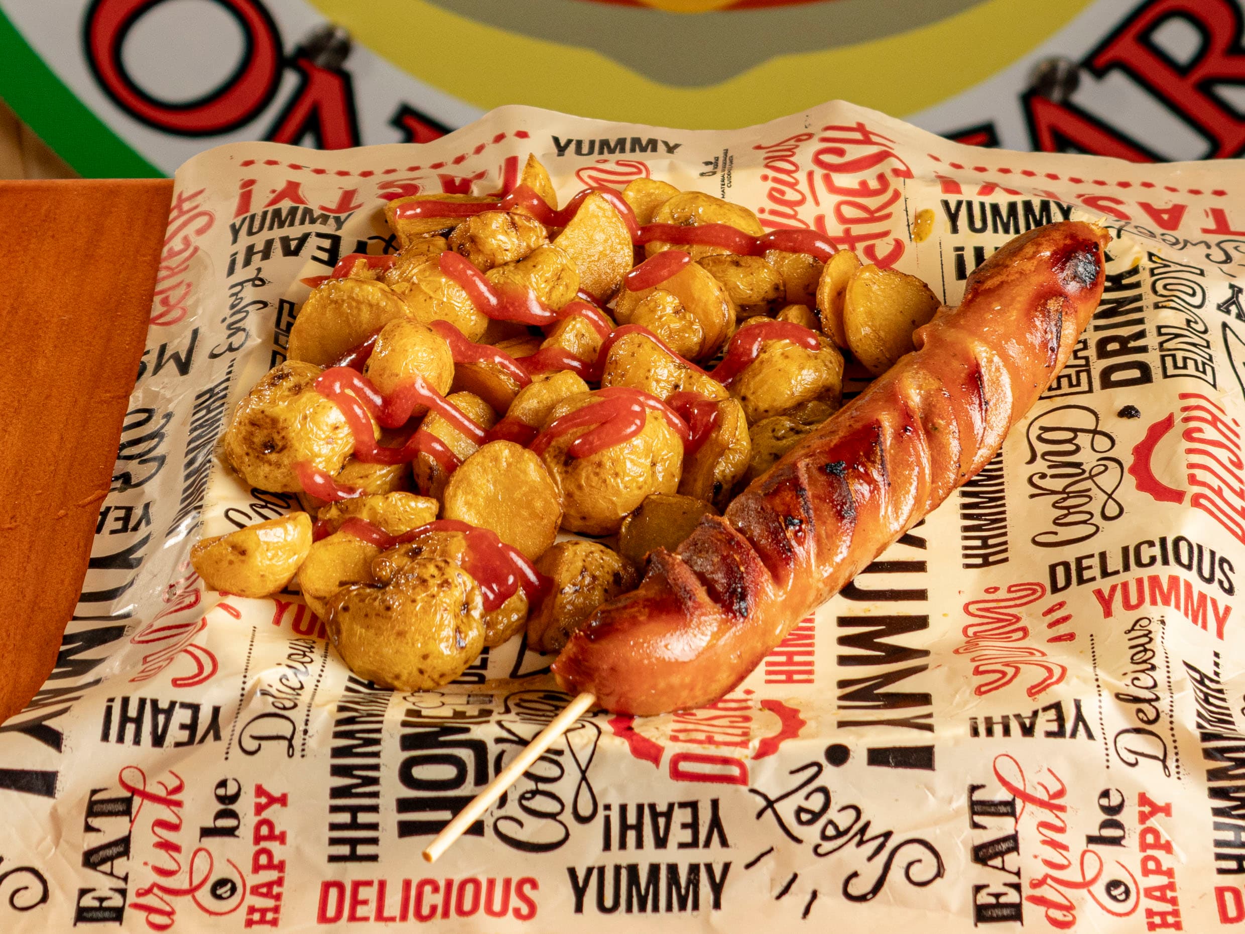 Combo chorizo +papa+ limonada Natural