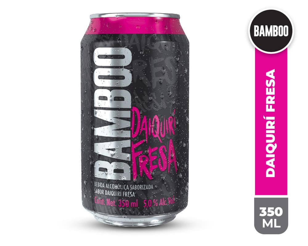 Bebida Alcohólica Bamboo Daiquiri Fresa 350 ml