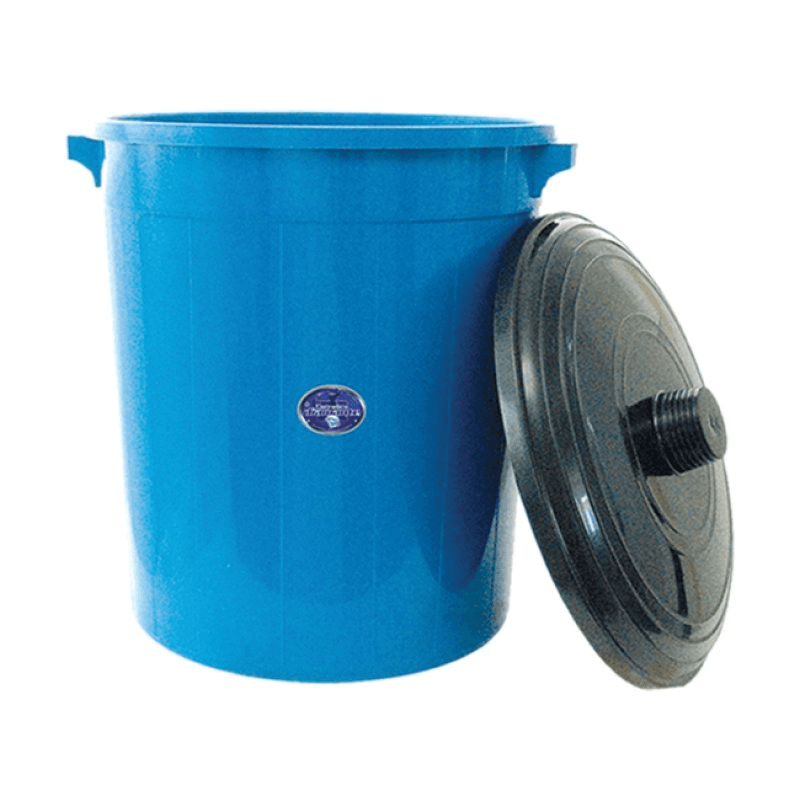 Bote arcoiris azul diamante c tapa 80lts