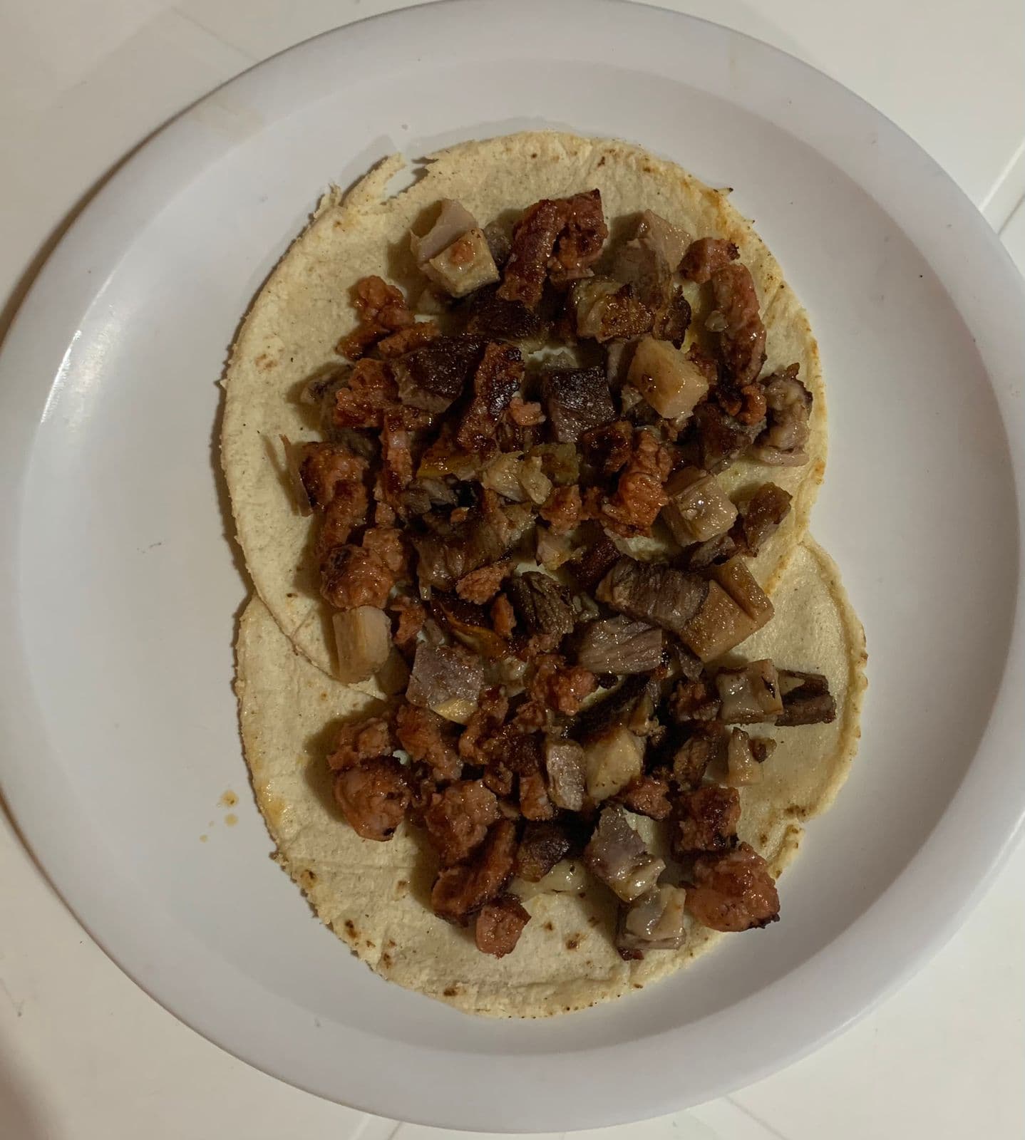 Taco Campechano de Suadero y Chorizo