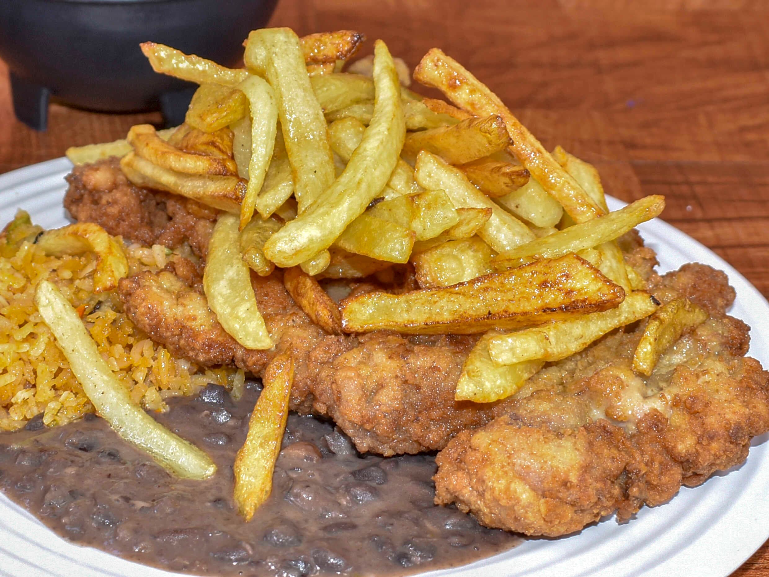 Milanesa de Res con Papas