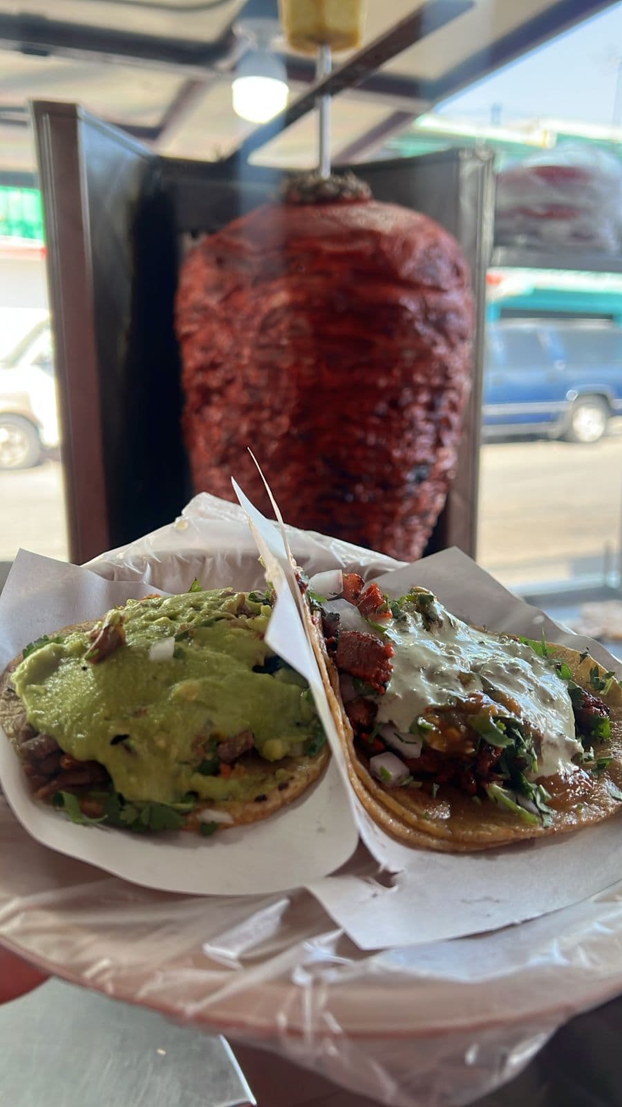 Taco de Asada+Taco de Adobada+Bebida a Elegir