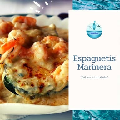 Espaguetis en Salsa de Mariscos