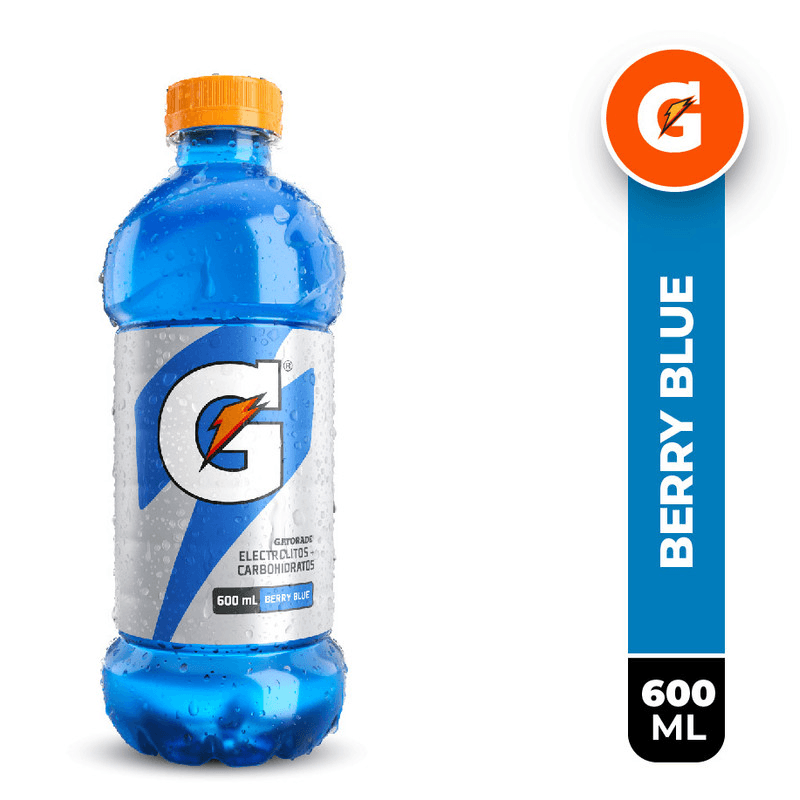 Bebida Hidratante Gatorade Berry Blue Botella 600 ml