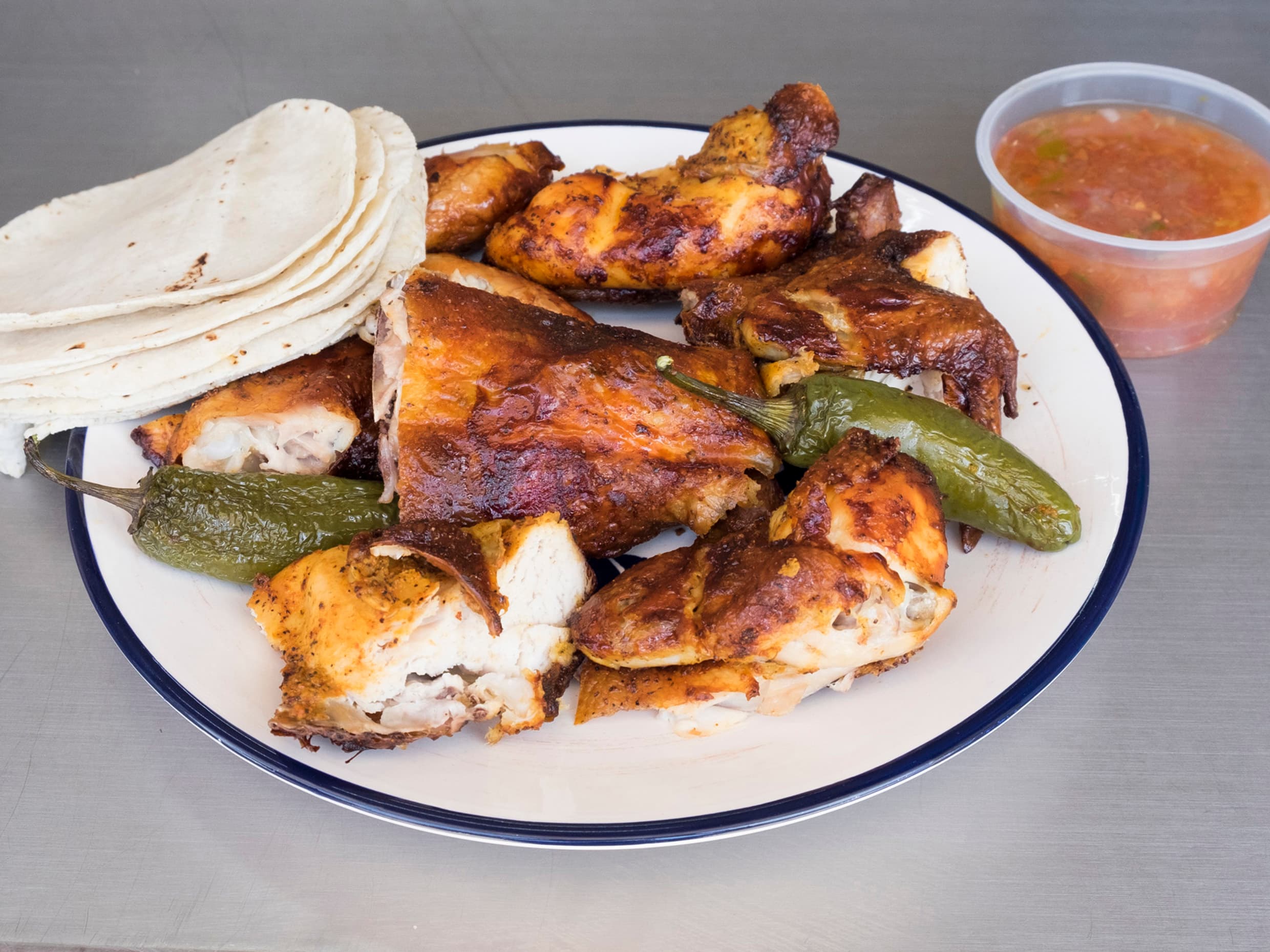 1 Pollo Ranchero Tipo asado