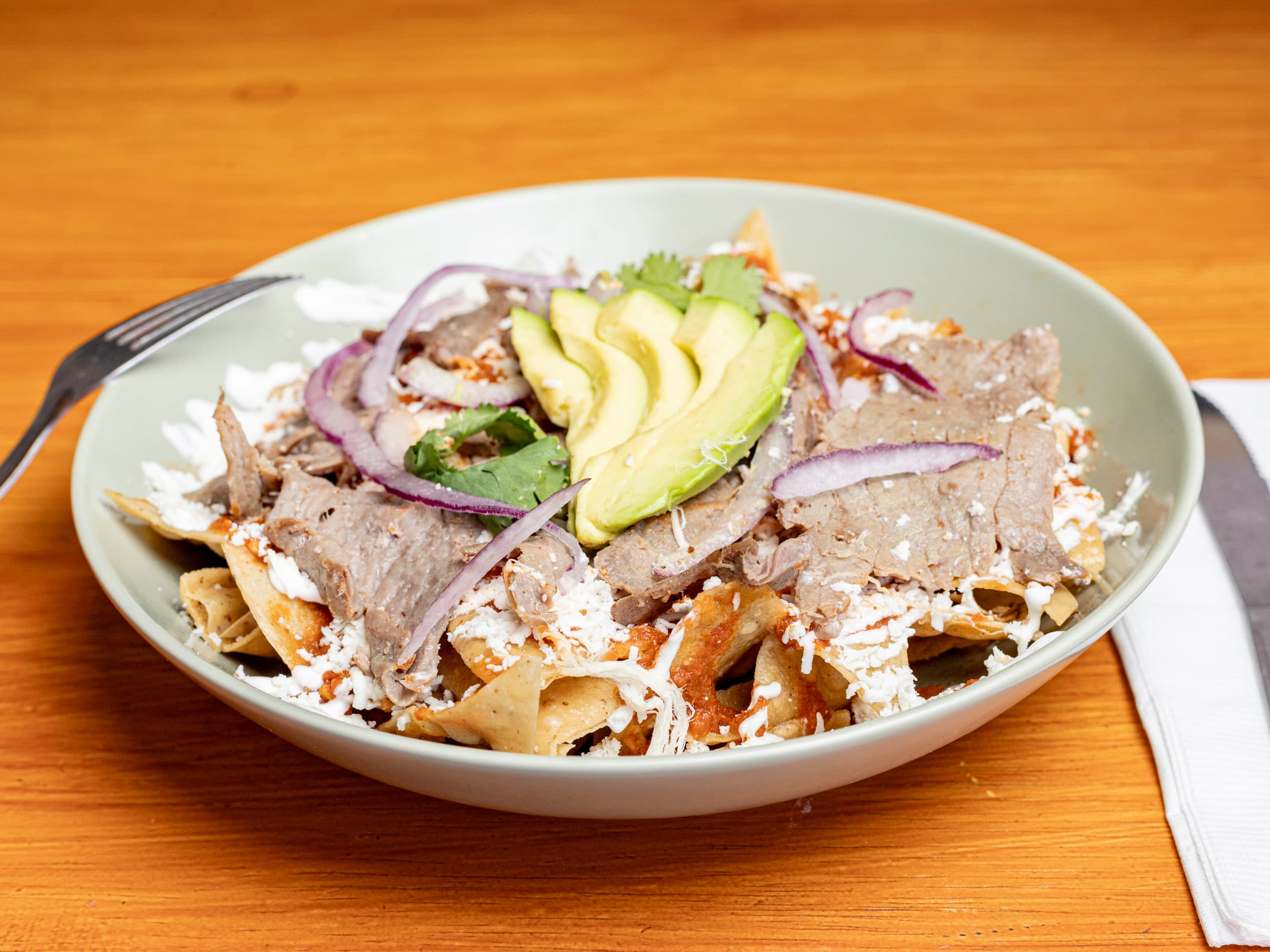 Chilaquiles Jumbo con Cecina Atlixquense
