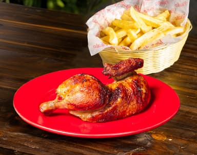 1/2 de pollo más papas