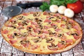 Pizza Jamon y Hongos
