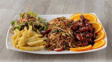 Combo de Pollo en Salsa Naranja